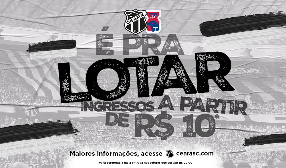 É pra lotar! Com preços a partir de R$10,00 reais, venda de ingressos para Ceará e Paraná inicia nessa sexta-feira