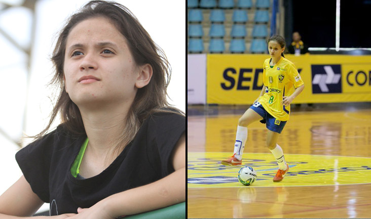Campeã Mundial pelo Brasil (Futsal), torcedora do Vozão visitou a sede