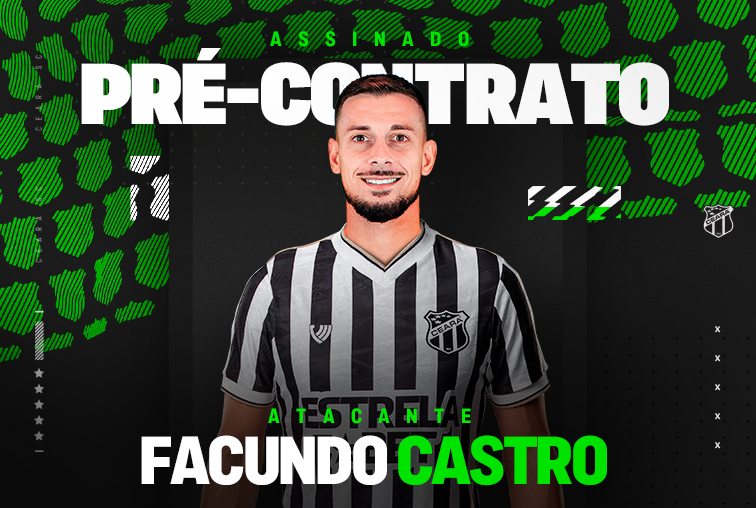Atacante Facundo Castro acerta pré-contrato com Ceará
