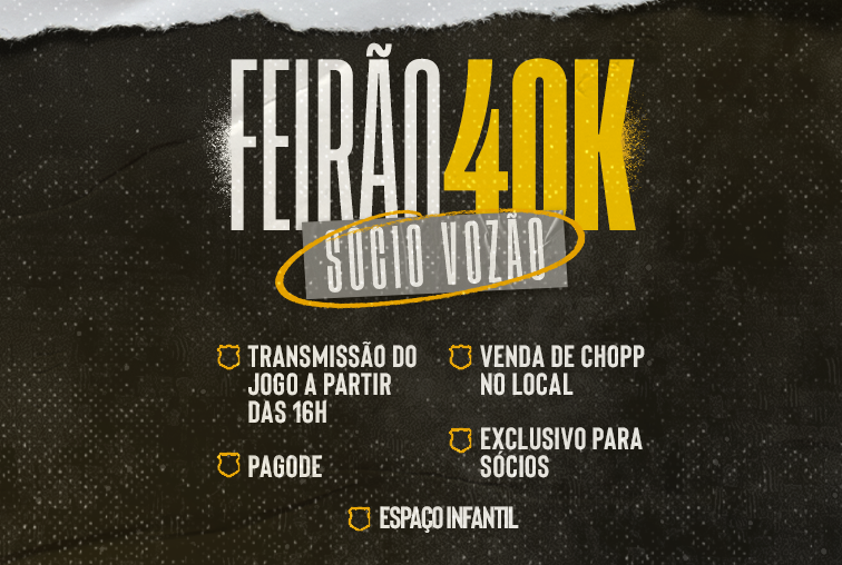 Sócio Vozão 40K: 5º dia do Feirão terá transmissão de Campinense x Ceará em Porangabuçu