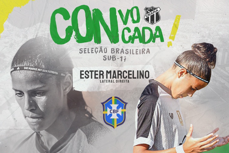 Fut. Feminino: Atleta do Time do Povo, lateral-direita Ester é convocada para a Seleção Brasileira Sub-17