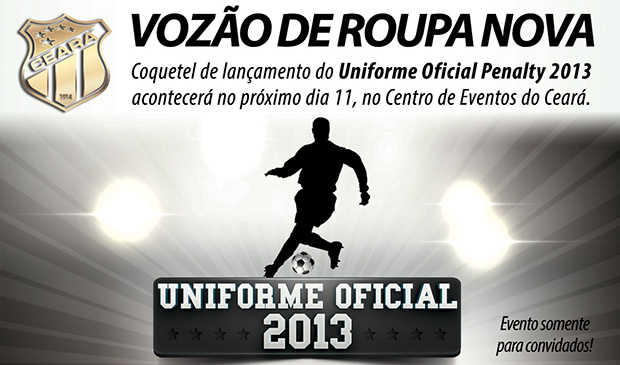 Vozão de roupa nova: Ceará lança uniformes para 2013