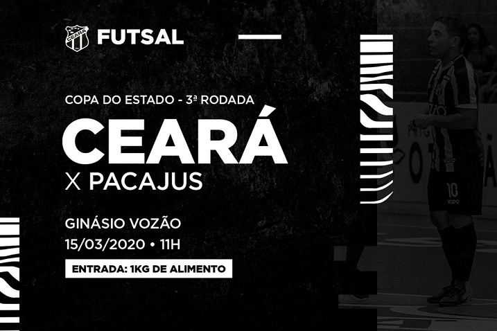Futsal Adulto: Vozão recebe o Pacajus pela última rodada da Copa Estado do Ceará