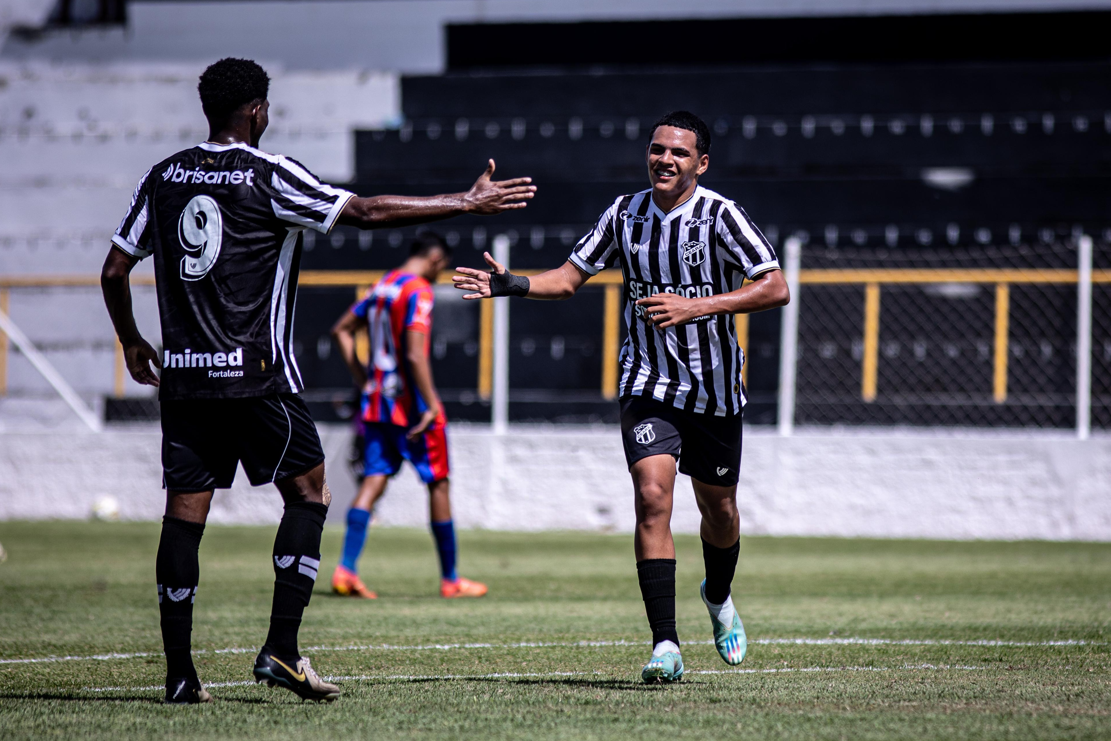 Sub-20: Ceará aplica 8 a 0 no Tiradentes e conquista a segunda vitória no Campeonato Cearense