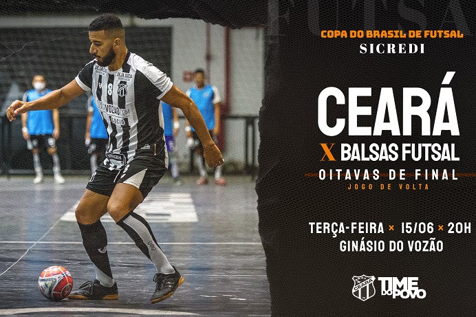 Futsal: Pelo jogo de volta das oitavas da Copa do Brasil, Ceará recebe o Balsas/MA