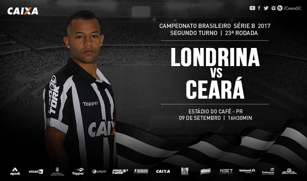 Brasileirão Série B: Londrina e Ceará se enfrentam hoje no Estádio do Café