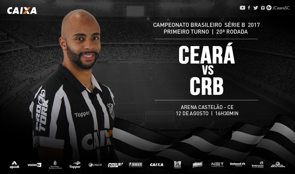Série B: Na estreia do 2º turno, Ceará enfrenta o CRB, na Arena Castelão
