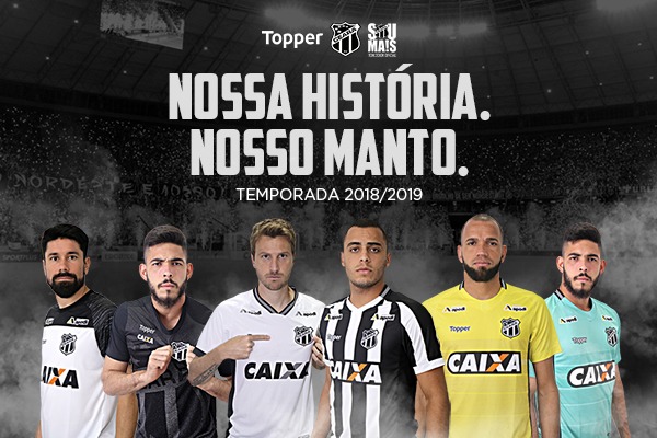 Ceará lança uniformes oficiais Topper para a temporada 2018-2019 