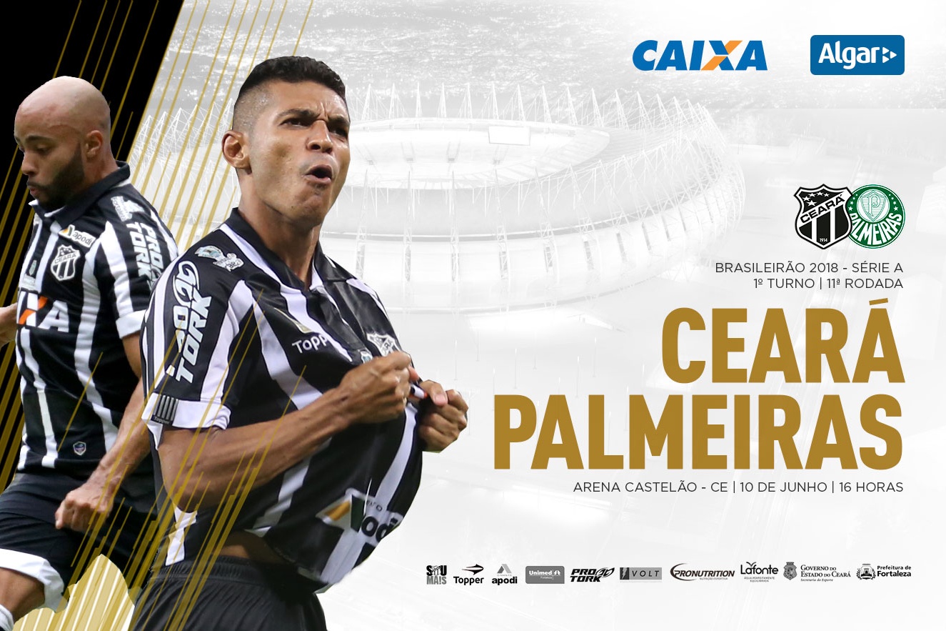 Em reencontro de Lisca com torcida alvinegra, Ceará enfrenta o Palmeiras no Castelão