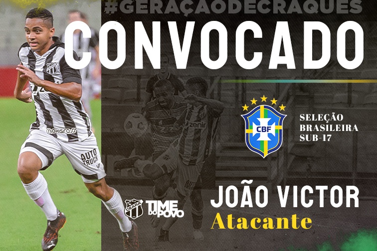 João Victor volta a ser convocado para Seleção Brasileira Sub-17
