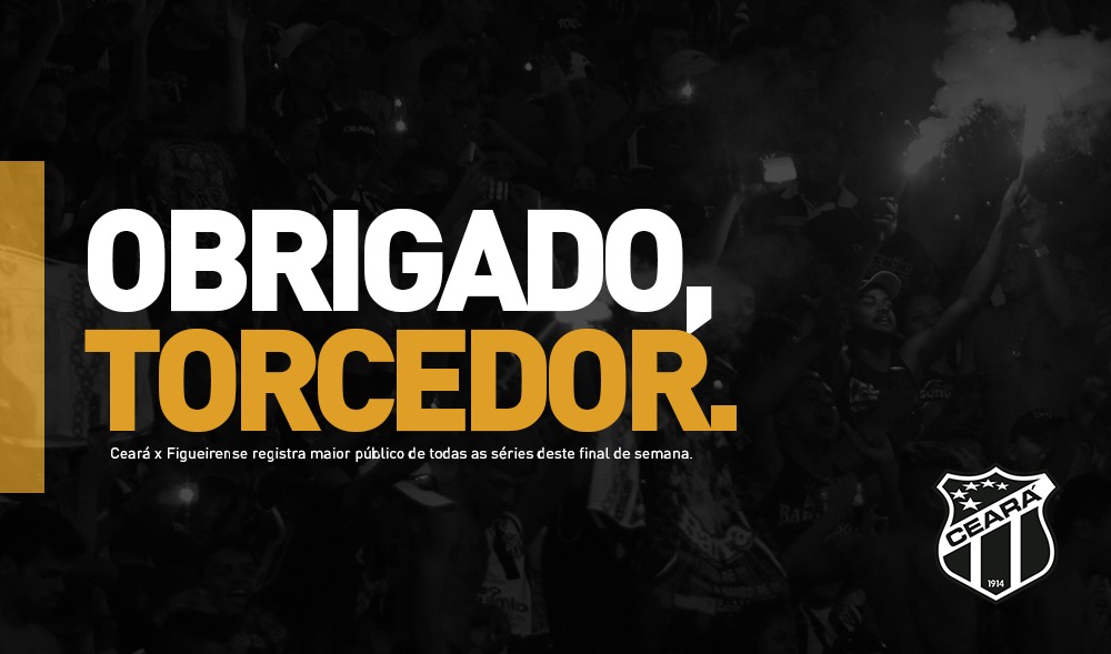 Ceará x Figueirense registra maior público de todas as séries deste fim de semana