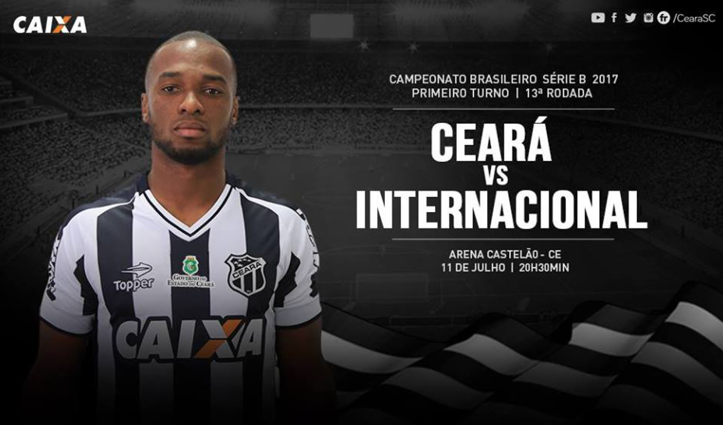 Série B: Em confronto direto, Ceará recebe o Internacional na Arena Castelão