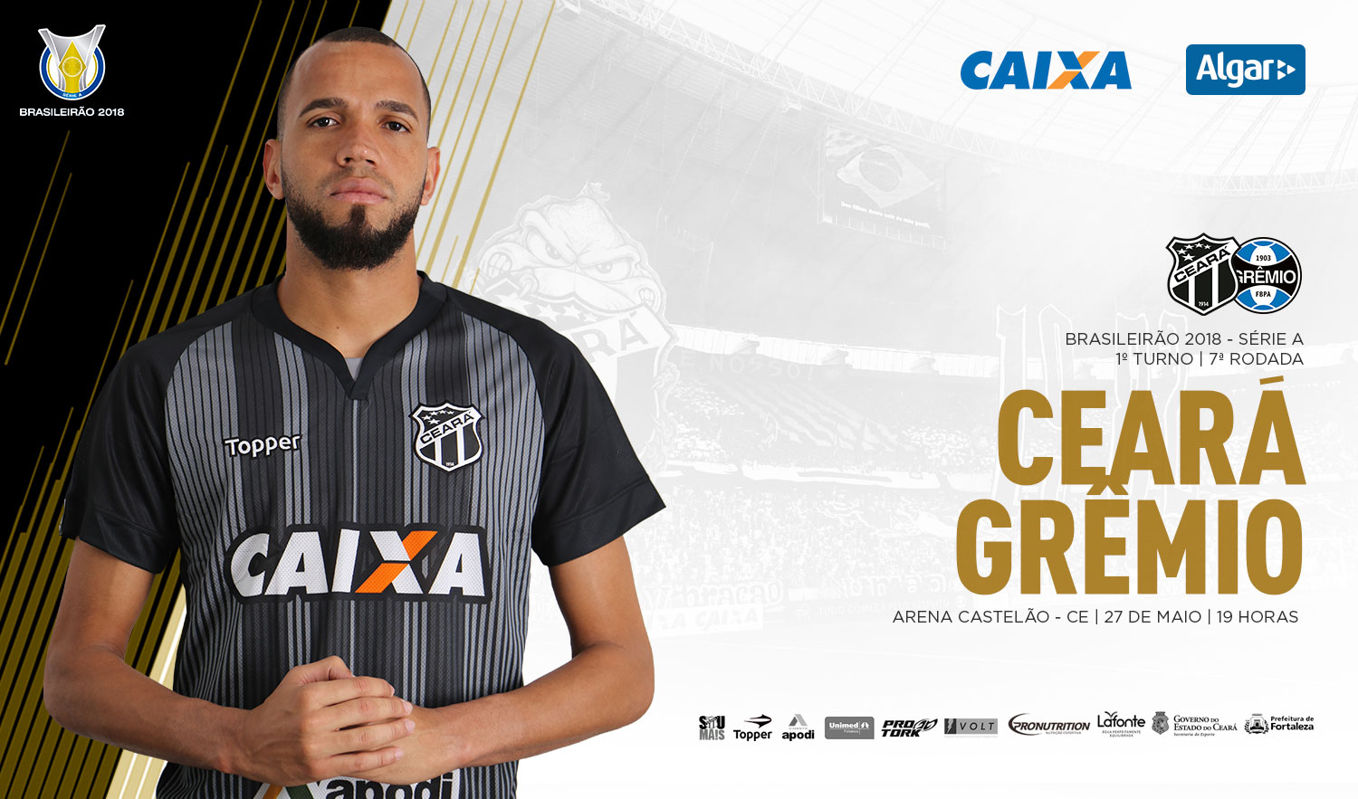 Na estreia do técnico Jorginho, Ceará enfrenta o Grêmio na Arena Castelão