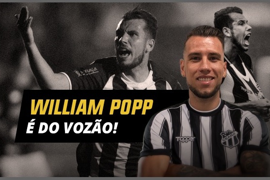 Willian Popp fecha com o Ceará: “Sei do tamanho do clube. Muito feliz com esse novo desafio”