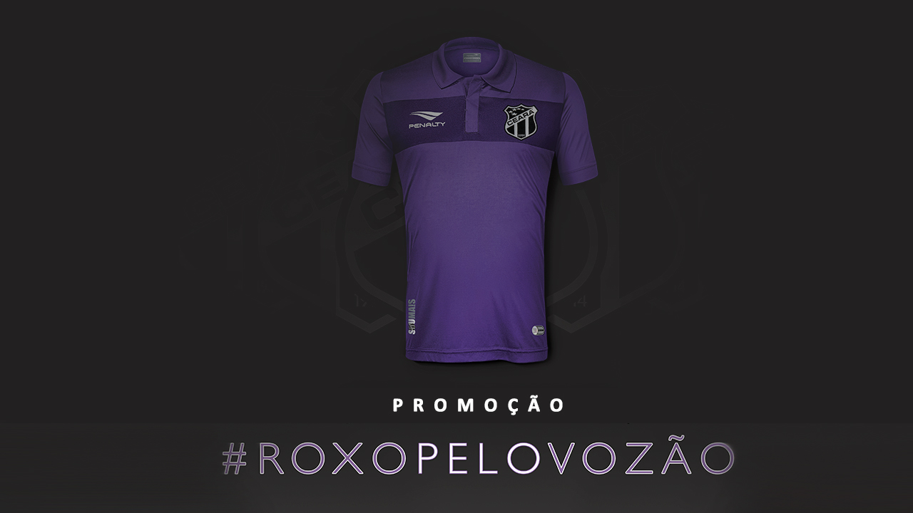 Promoção #RoxoPeloVozão vai sortear o novo uniforme do Ceará