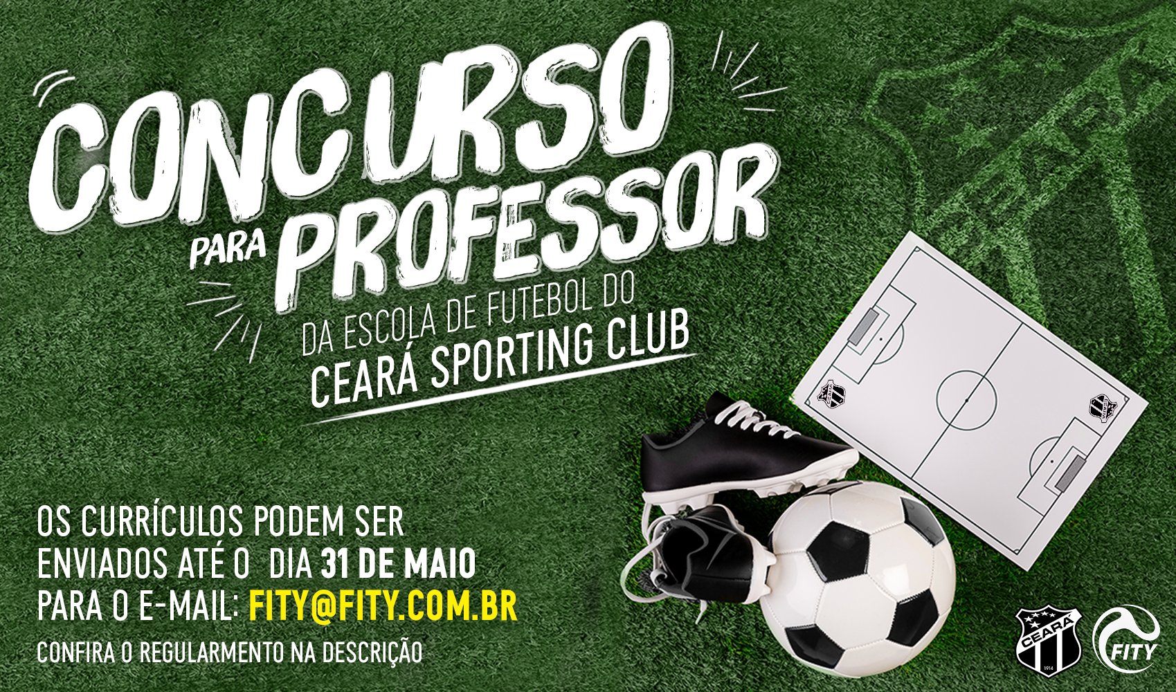 Em parceria com a Fity, Ceará seleciona professor para escolinha do clube