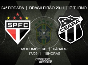Ceará viaja para encarar São Paulo e Palmeiras