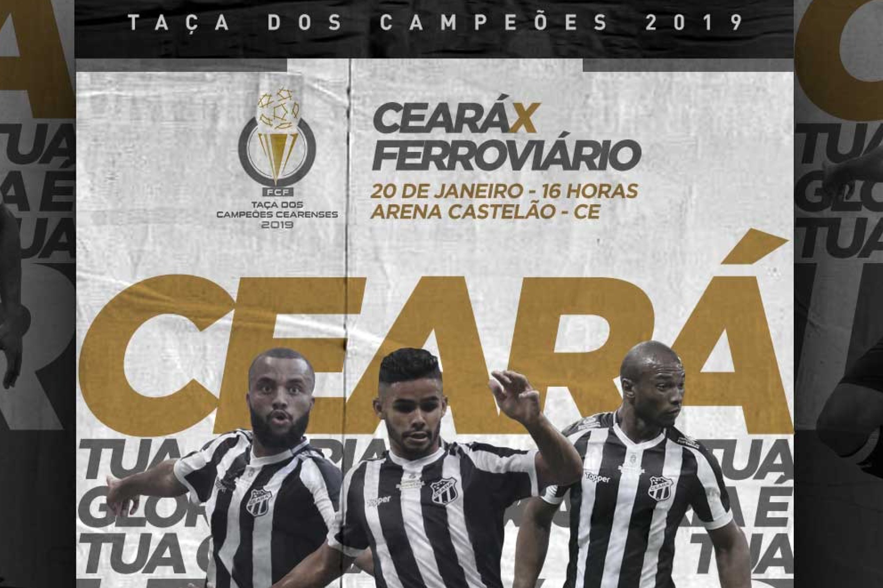 Ceará enfrenta o Ferroviário buscando título da Taça dos Campeões 