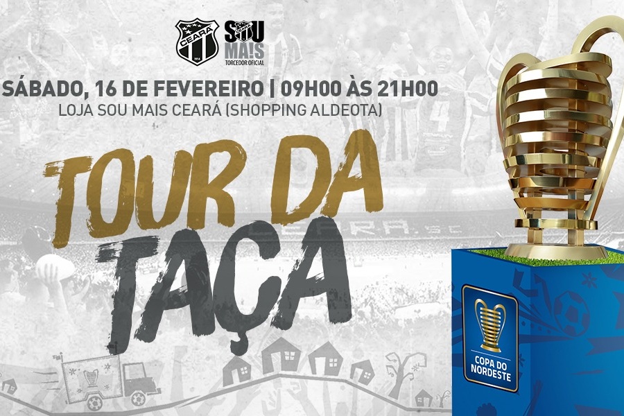Loja Sou Mais Ceará do Shopping Aldeota recebe Tour da Taça da Copa do Nordeste