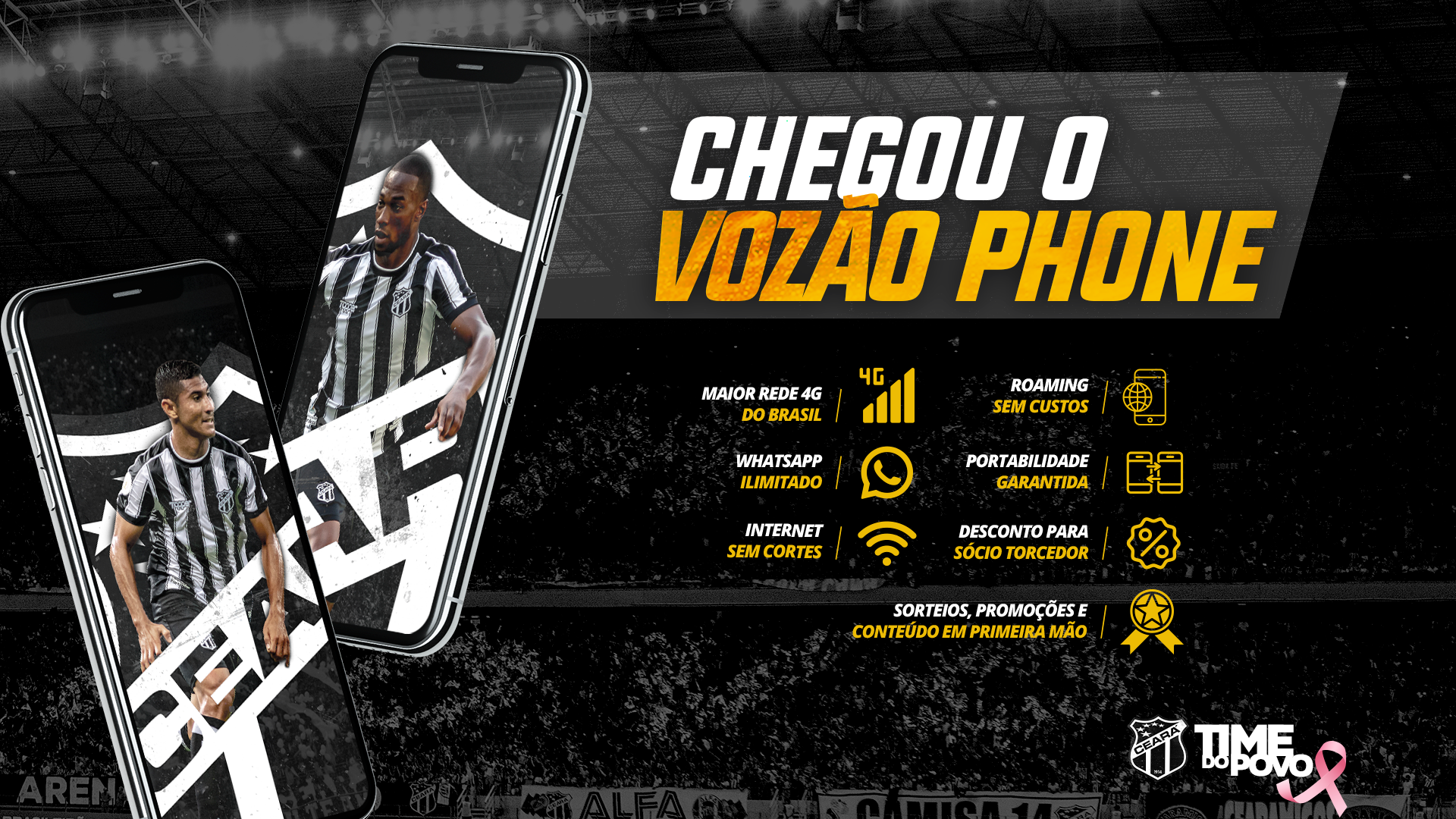 Ceará passará a oferecer serviço de telefonia móvel oficial do clube