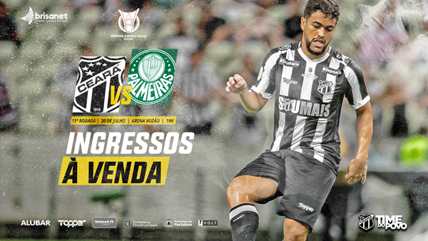 Ceará x Palmeiras: Confira as informações sobre ingressos