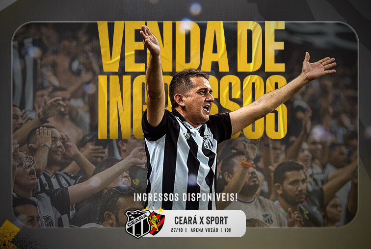 Camp. Brasileiro: Venda de ingressos iniciadas para a partida entre Ceará e Sport/PE