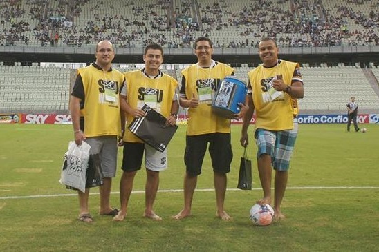 Chute Certo foi sucesso durante o intervalo do jogo Ceará x ABC/RN