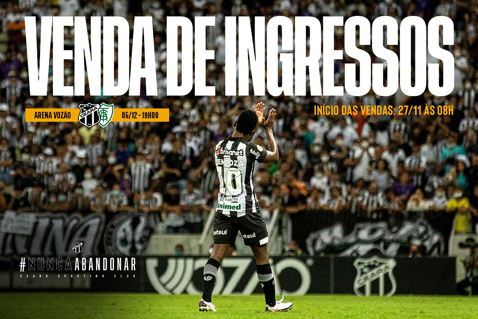 Confira informações sobre venda de ingressos e check-ins para Ceará x América/MG