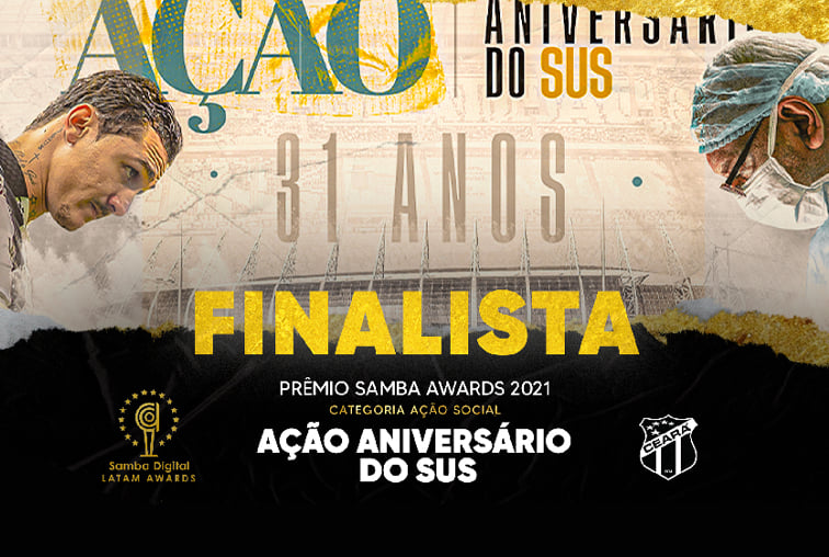 Com ação em homenagem ao SUS, Ceará é finalista no Samba Awards pelo 2º ano seguido