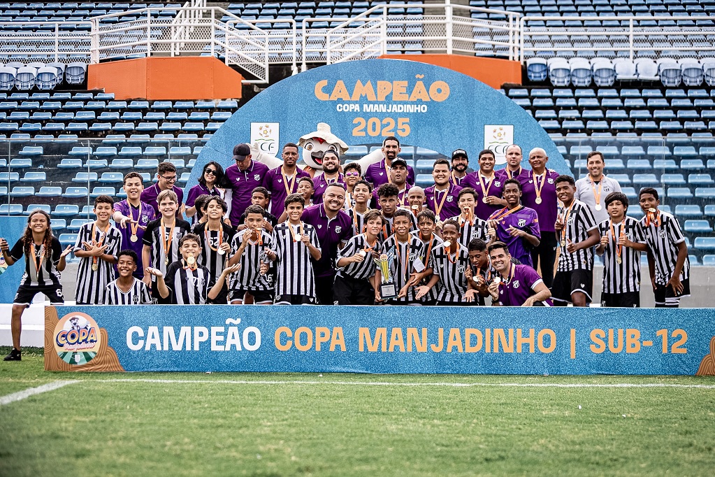 Atual campeão com o Sub-12, Ceará inicia trajetória na Copa Manjadinho nesta semana