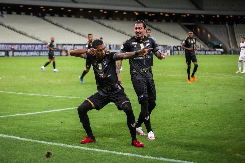 Série A: Na Arena Castelão, Léo Chú marca seu primeiro gol pelo Vozão e Ceará empata com o São Paulo