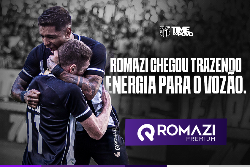 Comercial: Ceará acerta parceria com a Romazi e empresa e patrocinará o Time do Povo até o final do ano