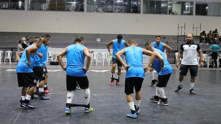 Futsal Adulto: Ceará realiza primeiro treino com foco no jogo contra o Lagarto/SE, pela Copa do Brasil