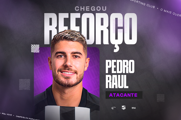 Contratação: Pedro Raúl acerta com o Vozão é o novo camisa 9 alvinegro