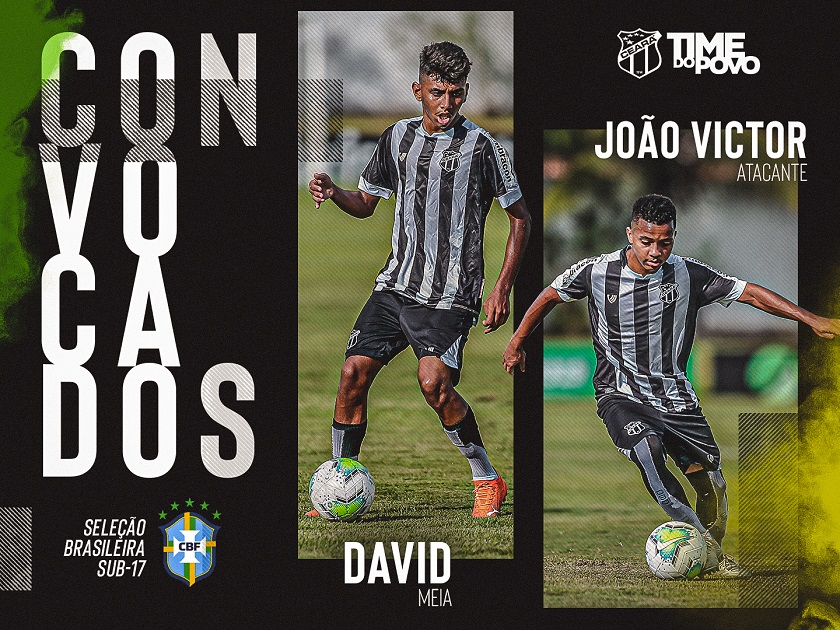 Sub-17: Atletas do Ceará são convocados para a Seleção Brasileira