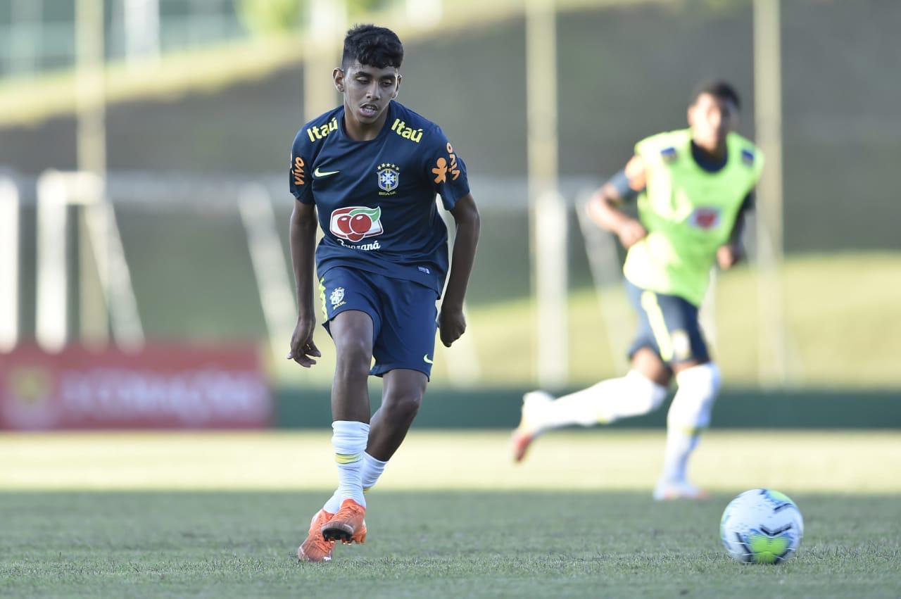 Meia do Ceará, David realiza seu primeiro treino com a Seleção Brasileira Sub-17