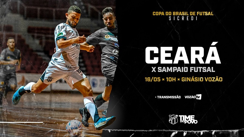 Futsal Adulto: Ceará recebe o Sampaio Futsal pelo jogo de volta da primeira fase da Copa do Brasil