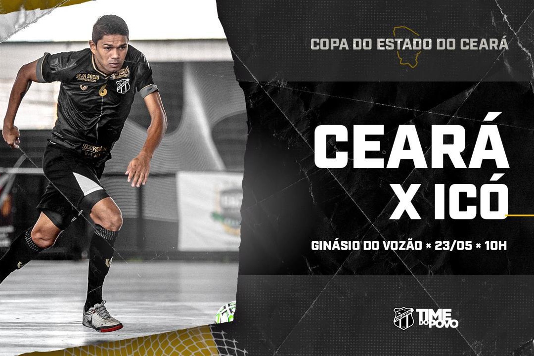 Futsal adulto: Na estreia da Copa do Estado, Ceará encara o Icó, no Ginásio Vozão