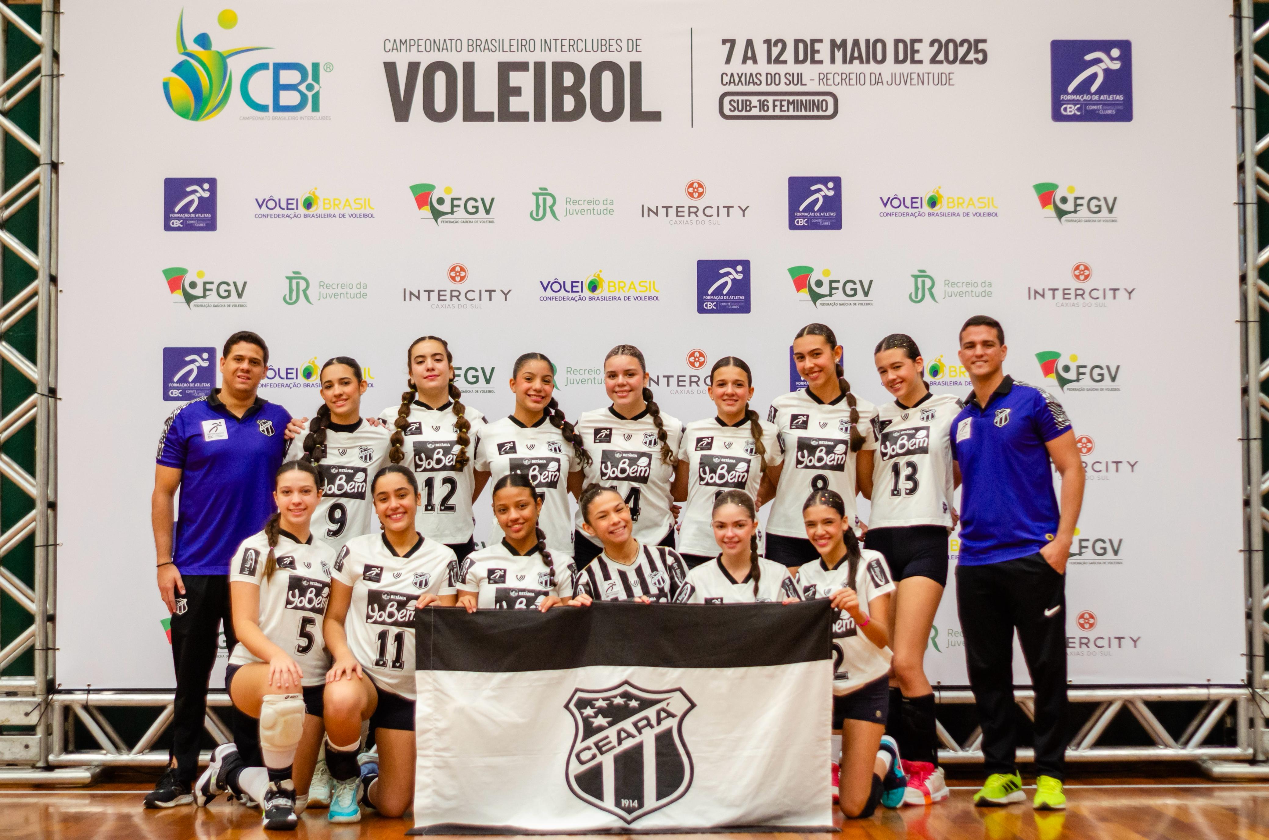 Vôlei: Ceará conclui participação no Circuito Brasileiro Interclubes Sub-16 na 5ª colocação