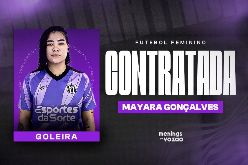 Fut. Feminino: Goleira Mayara Gonçalves retorna ao Ceará para disputa do Campeonato Cearense