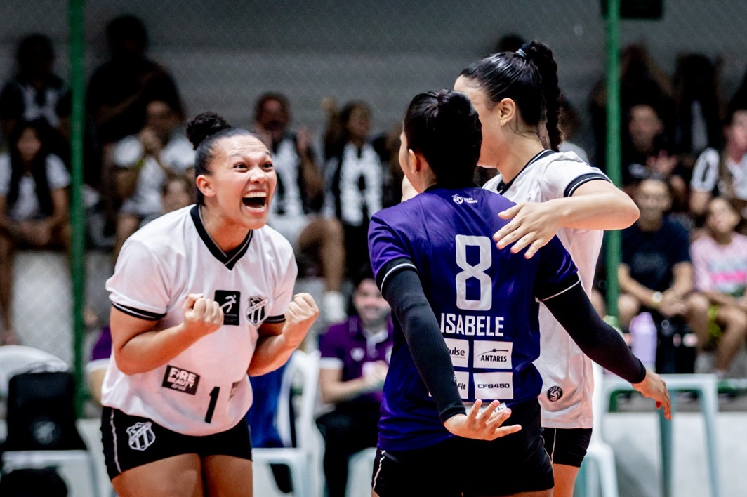 Vôlei: Com apoio da torcida, Ceará domina Sesi e larga na frente nos playoffs da Superliga B