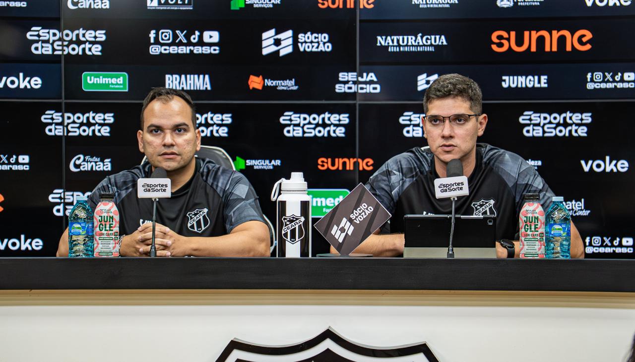 André Martins e Joaquim Garcia Filho fazem balanço do CESP em coletiva de imprensa