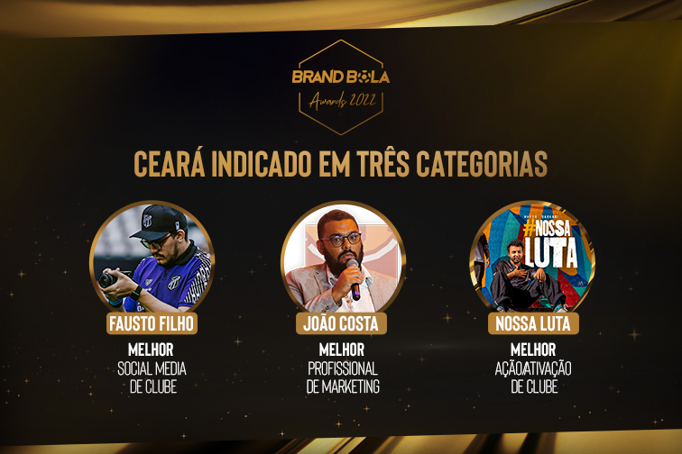 Brand Bola Awards: Ceará é o clube com mais indicações no Nordeste em premiação