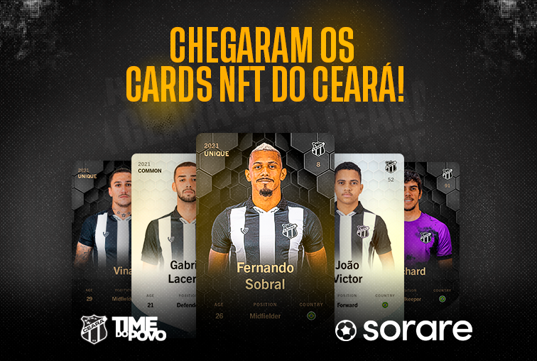 Ceará acerta com a Sorare e terá cards digitais colecionáveis de jogadores à venda via NFT