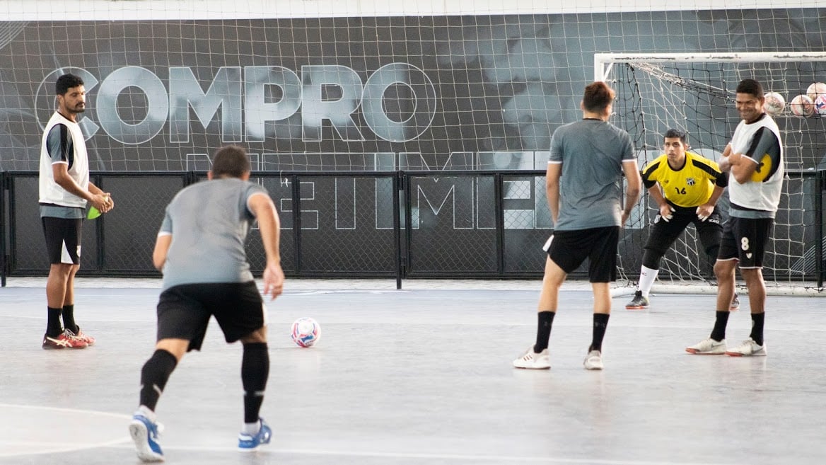 Futsal Adulto: No Ginásio do Vozão, grupo treinou no período da manhã