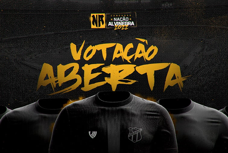 Ceará abre votação para camisa Nação Alvinegra 2022