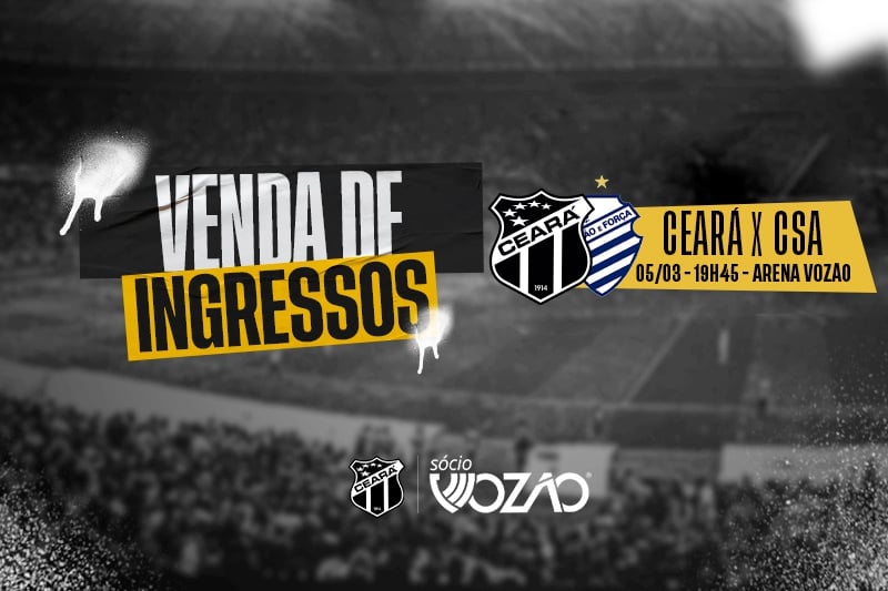 Confira como comprar ingressos para a partida Ceará x CSA pela Copa do Nordeste