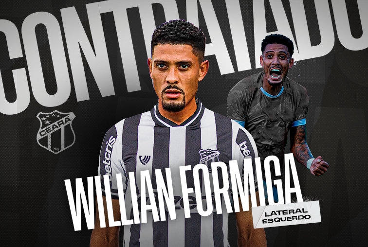 Contratação: Willian Formiga é o novo lateral-esquerdo do Ceará