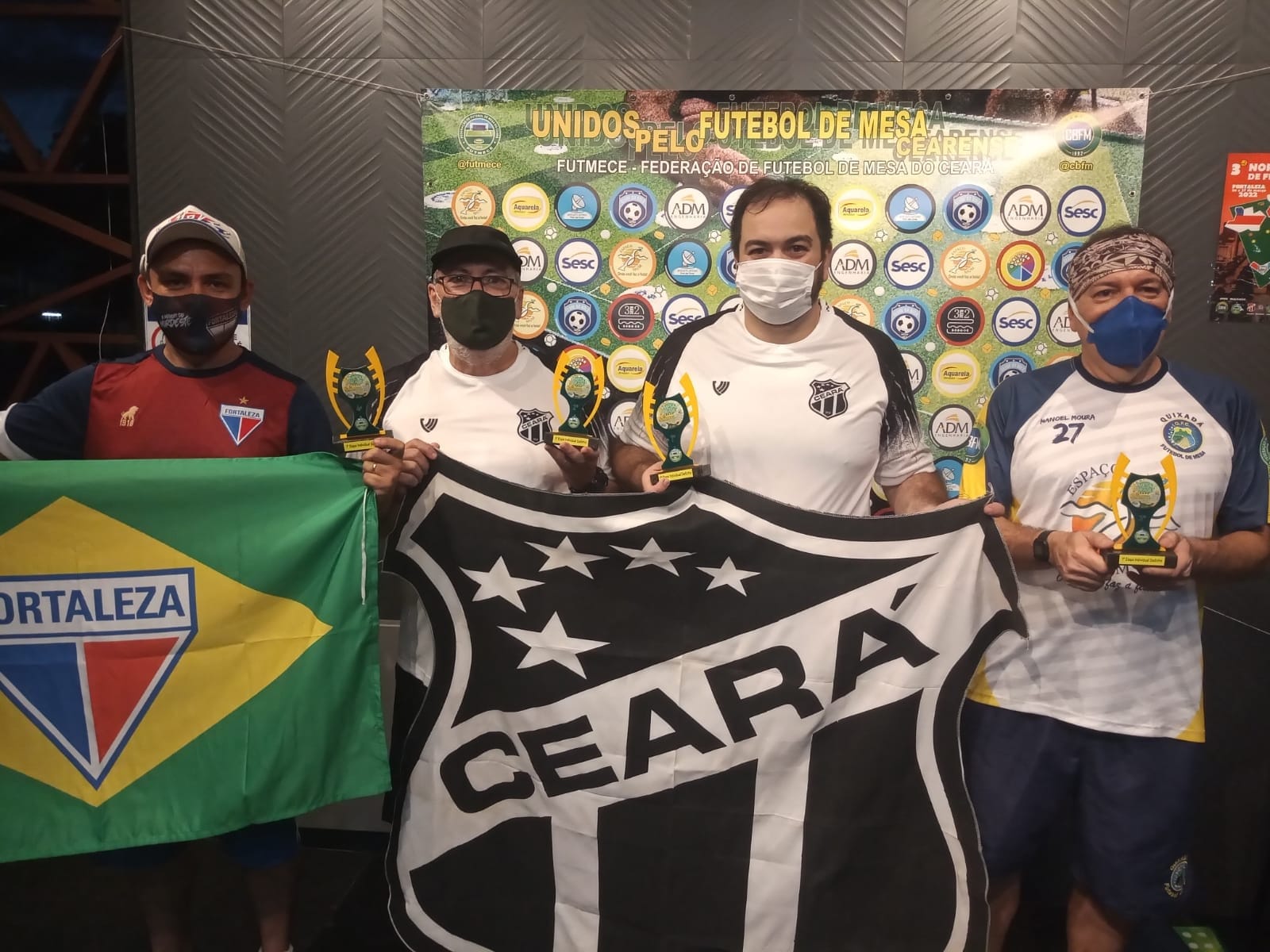 Taça Mesa Brasil: 2 atletas do Vozão vencem na 1° Etapa do Cearense de Futebol de Mesa