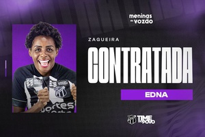 Fut. Feminino: Campeã da Série A2 em 2022, zagueira Edna é o novo reforço do Ceará para o Cearense